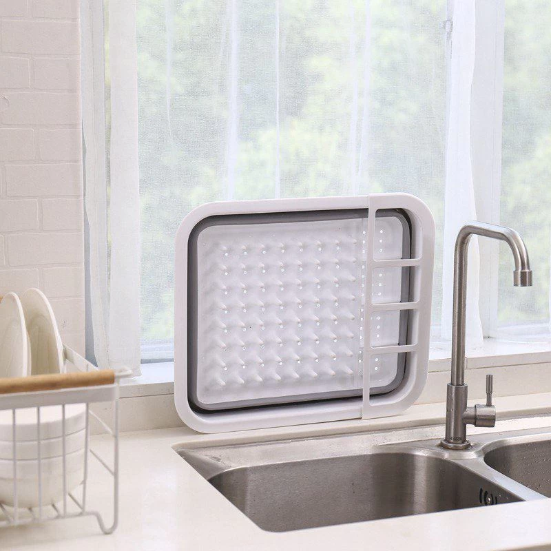 مصفاة سيليكون متعدد الوظائف - أبيض و رمادى